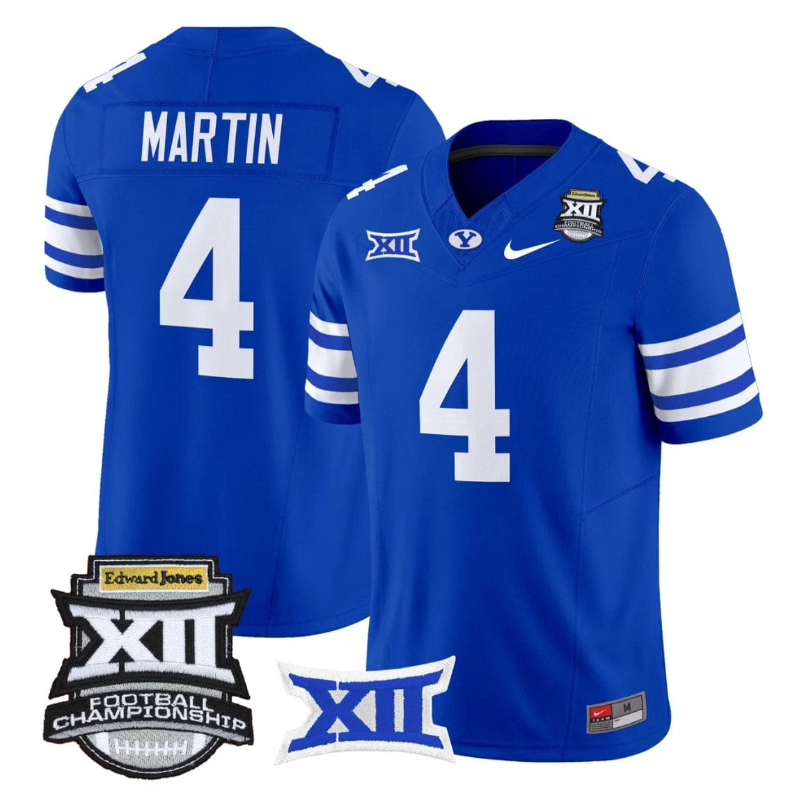 LJ Martin Jersey #4 BYU Cougars 2025 Big 12 Championship Vapor Stitched - Image 4