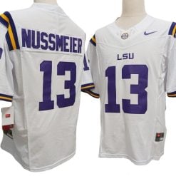 Alternative view of LSU Tigers #13 Garrett Nussmeier Vapor F.U.S.E. Limited Jersey