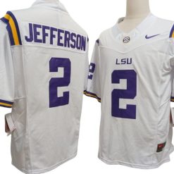 Alternative view of LSU Tigers #2 Justin Jefferson Vapor F.U.S.E. Limited Jersey
