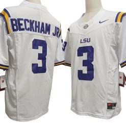 Alternative view of LSU Tigers #3 Odell Beckham Jr. Vapor F.U.S.E. Limited Jersey