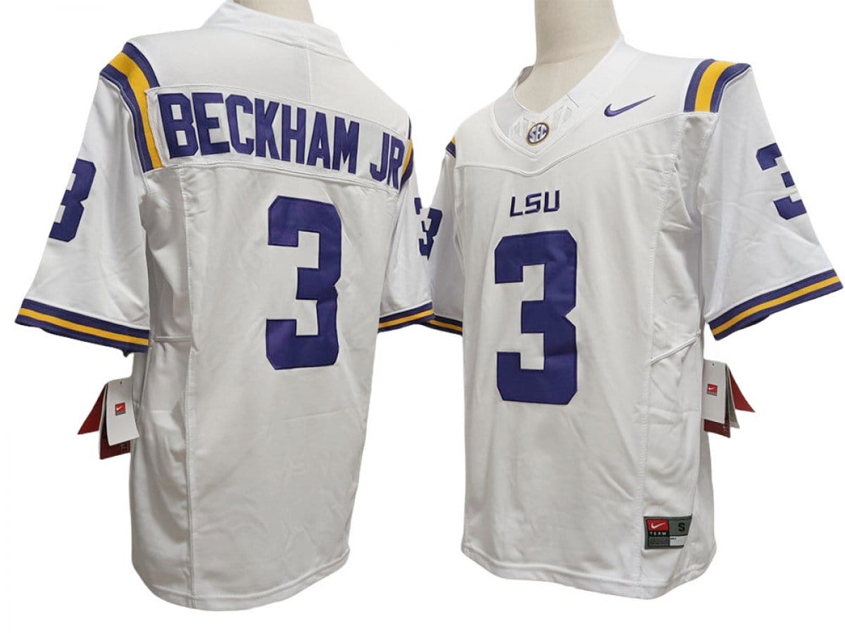 LSU Tigers #3 Odell Beckham Jr. Vapor F.U.S.E. Limited Jersey - Image 2