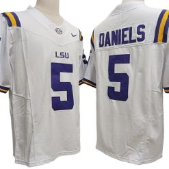 Alternative view of LSU Tigers #5 Jayden Daniels Vapor F.U.S.E. Limited Jersey