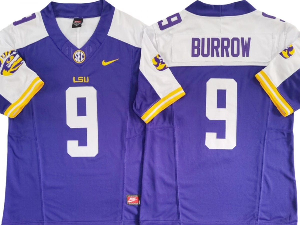 LSU Tigers #9 Joe Burrow Vapor F.U.S.E. Limited Jersey Stitched