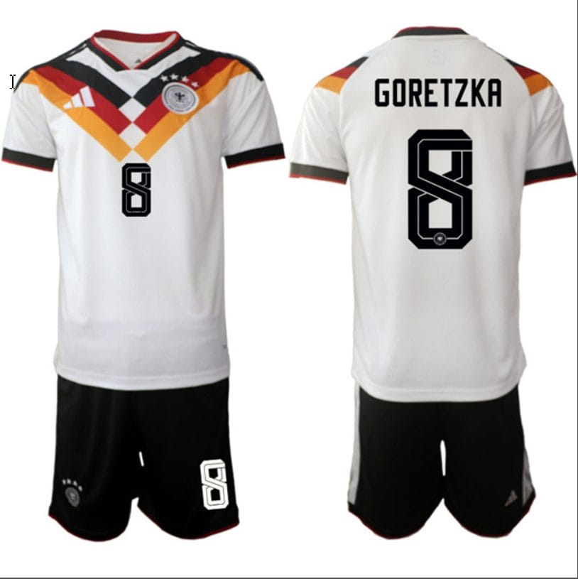 Leon Goretzka Jersey #8 Germany Team 2025-26 White Home Soccer Suit