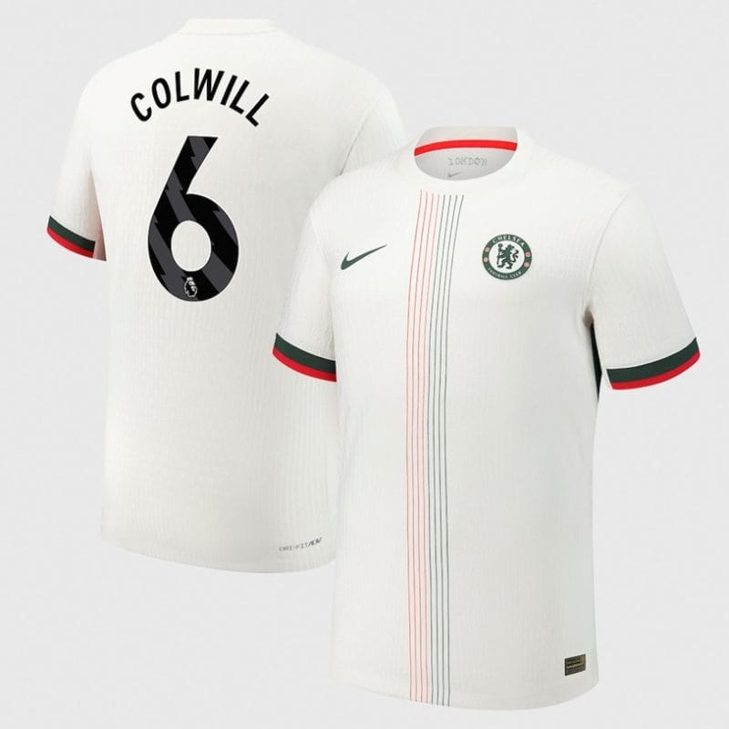 Levi Colwill 6 Chelsea 2025-26 Away Jersey – White