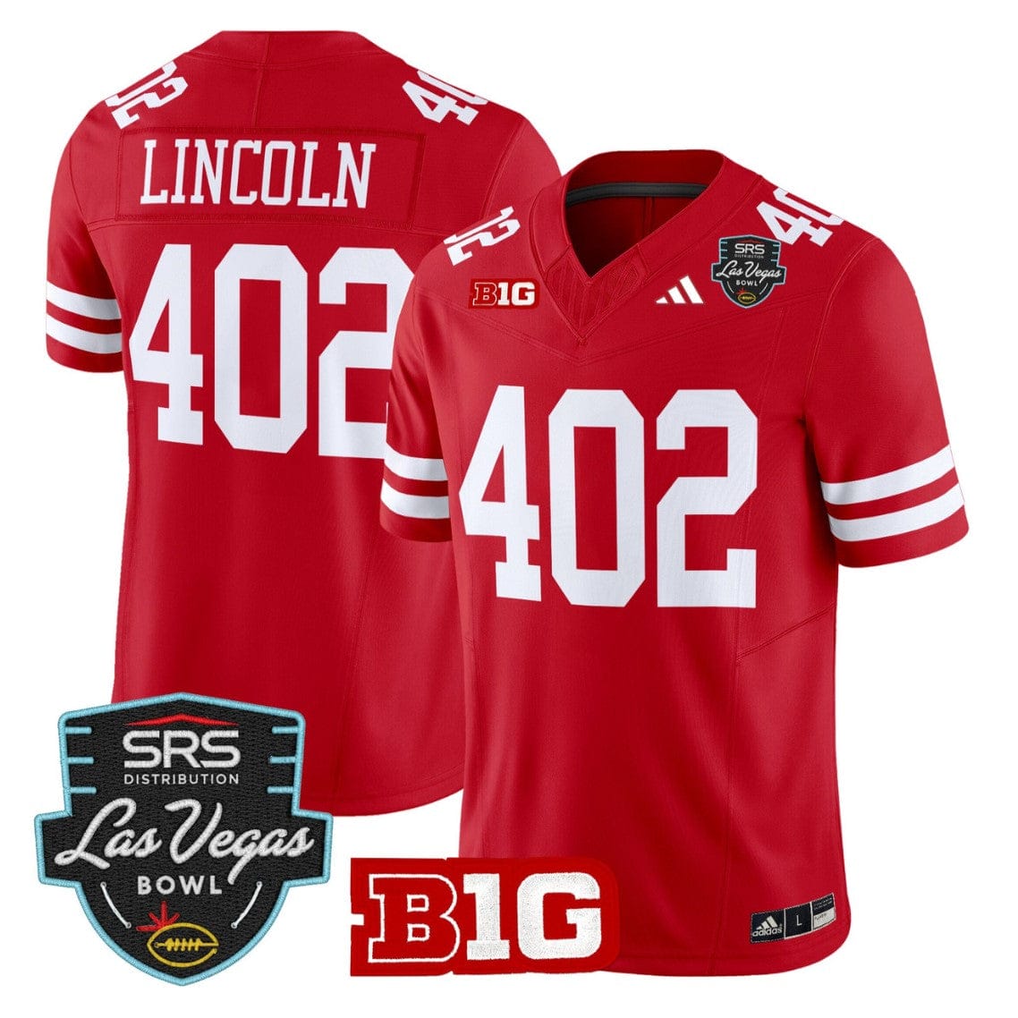 Lincoln Jersey #402 Nebraska Cornhuskers 2025 Las Vegas Bowl Stitched - Image 3