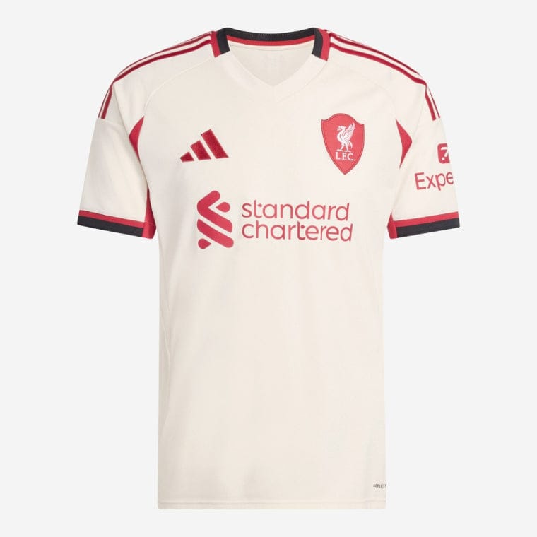 Alternative view of Liverpool 2025-26 GRAVENBERCH 38 Away Jersey – Cream