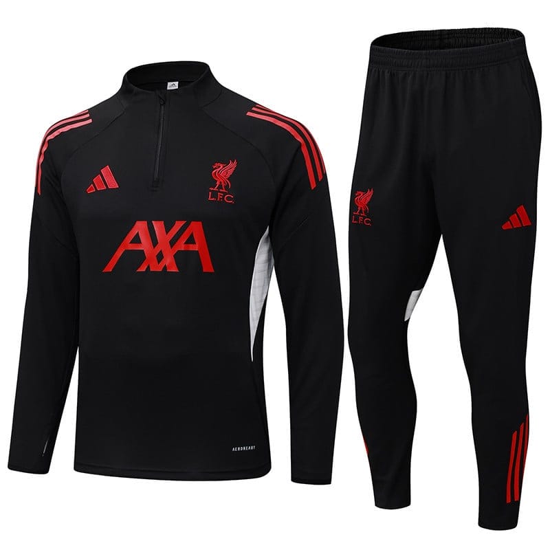 Liverpool 2025-26 Soccer Training Set – Black Red Energy