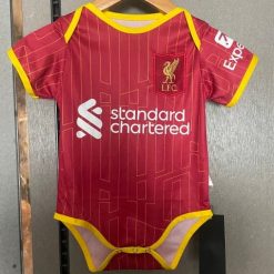 Liverpool FC 2025-26 Tiny Red’s Fan Apparel Soccer Baby Bodysuit – Red