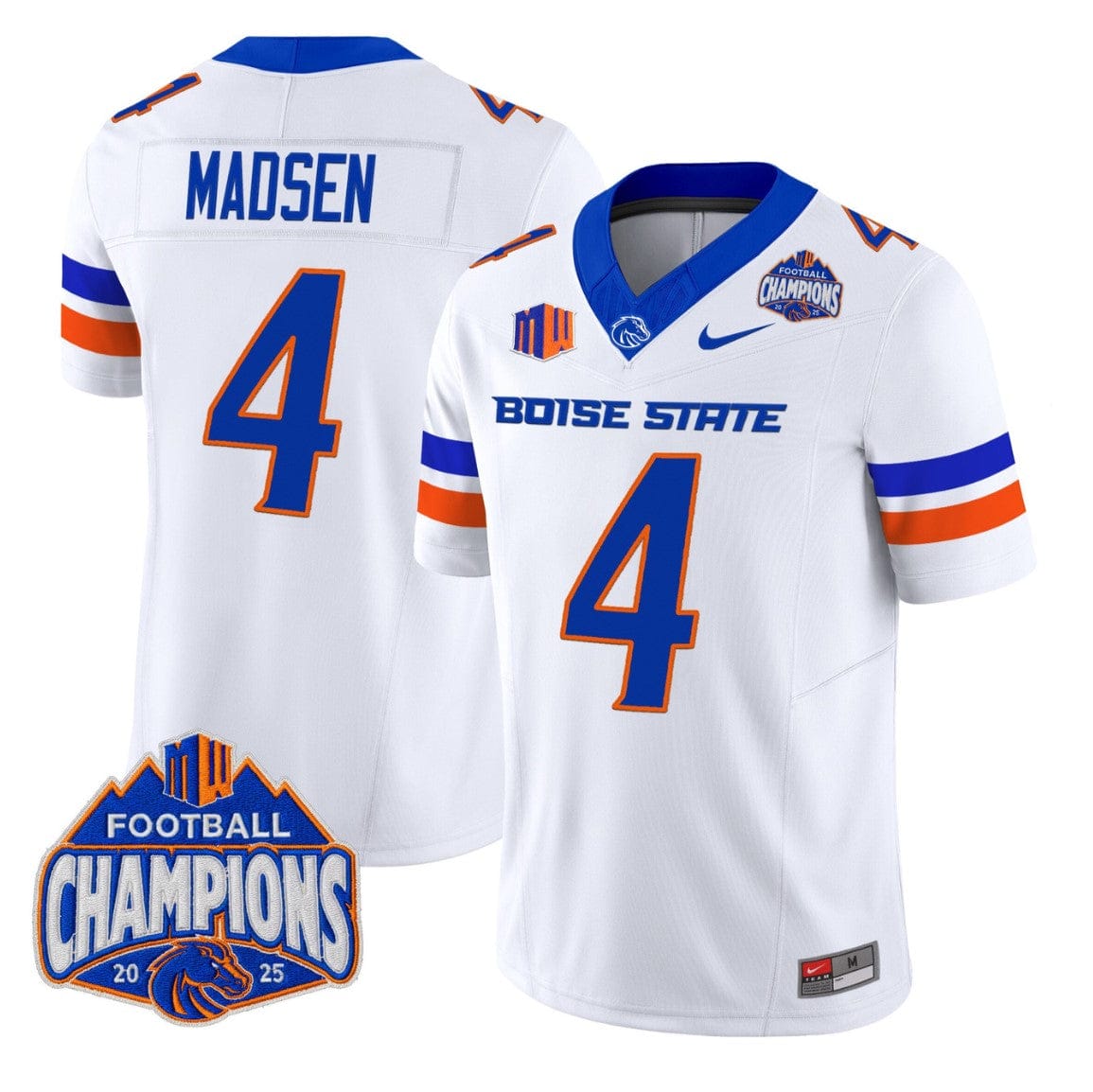 Maddux Madsen Jersey #4 Boise State Broncos 2025 Mountain West Champions - Image 5