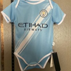 Manchester City 2025-26 Winning Infant Wear Soccer Baby Bodysuit – Sky Blue