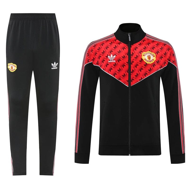 Manchester United 2025-26 Soccer Training Set – Red&Black Retro