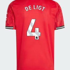 Manchester United Home 2025-26 DE LIGT 4 Match Jersey – Red