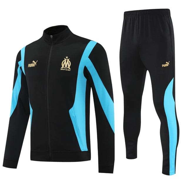 Marseille 2025-26 Soccer Training Set – Black Sky Blue