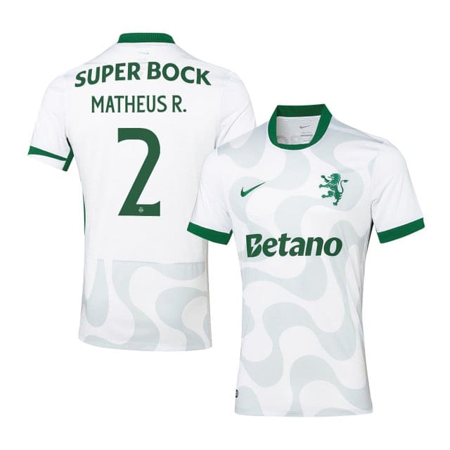 Matheus Reis 2 Sporting CP 2025-26 Third Match Jersey – White