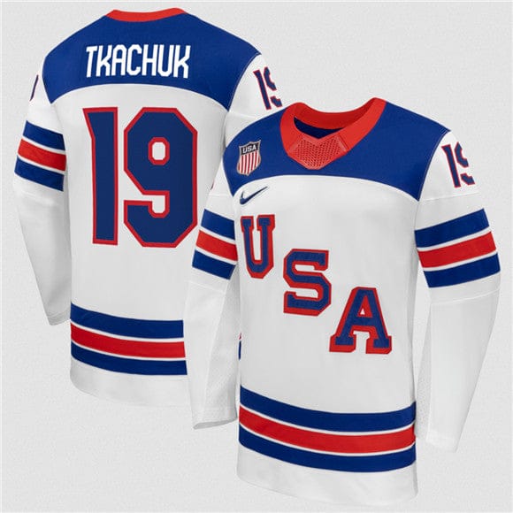 Alternative view of Matthew Tkachuk Jersey #19 USA Premium 2026 All Stitched