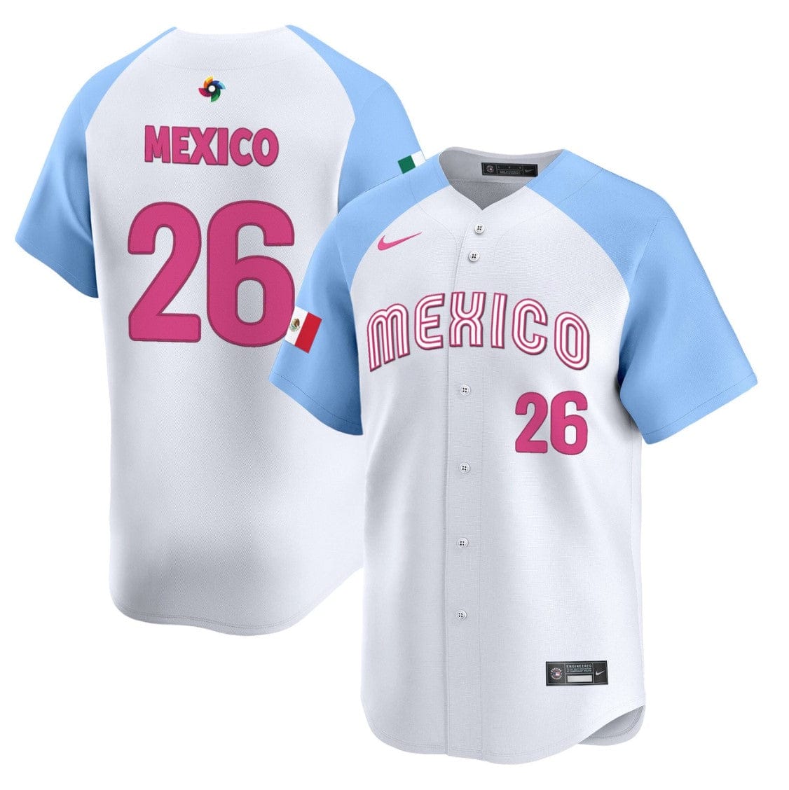 Mexico Jersey #26 Projected Team Mexico World Baseball Classic 2023 Style 2026 Roster