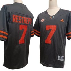 Miami Hurricanes #7 Xavier Restrepo Vapor F.U.S.E. Limited Jersey Black