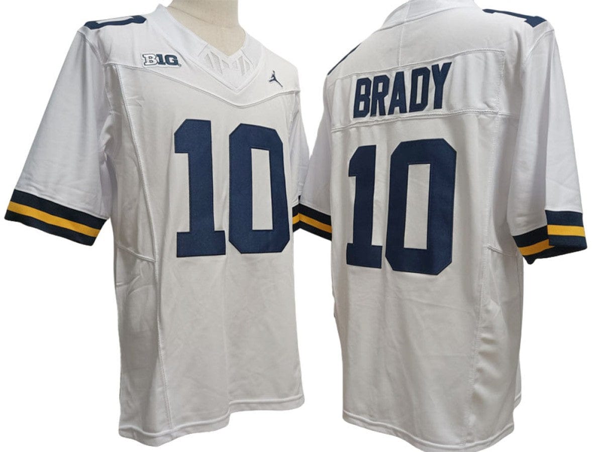 Michigan Wolverines #10 Vapor F.U.S.E. Limited - Tom Brady Jersey Stitched - Image 2