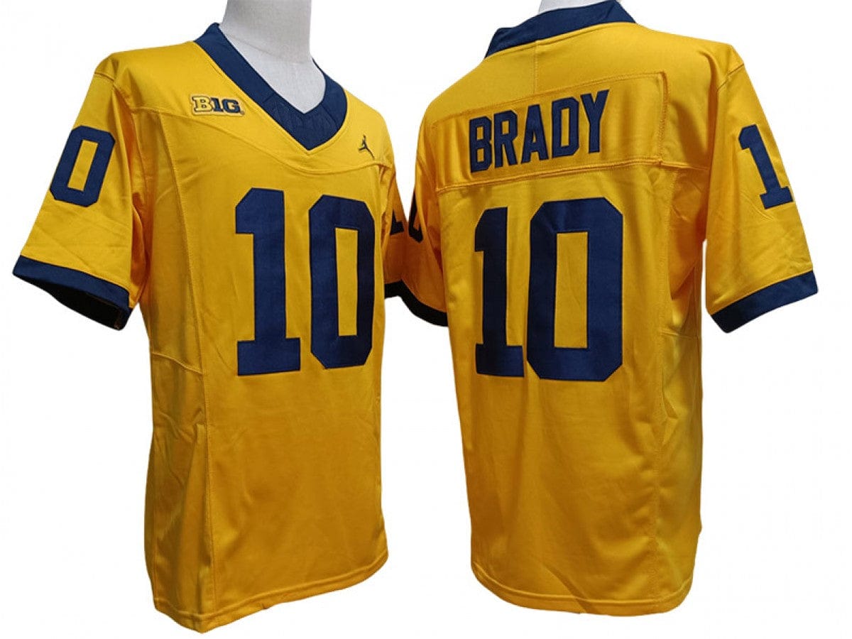 Michigan Wolverines #10 Vapor F.U.S.E. Limited - Tom Brady Jersey Stitched - Image 3