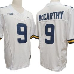 Alternative view of Michigan Wolverines #9 J.J. McCarthy Vapor F.U.S.E. Limited Jersey Stitched