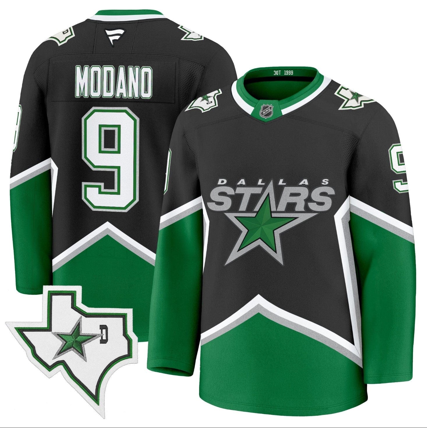 Mike Modano Jersey #9 Dallas Stars '99 Throwback Premium All Stitched
