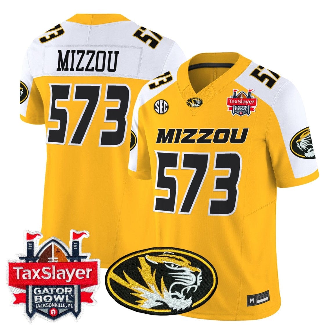 Mizzou Jersey #573 Missouri Tigers 2025 Gator Bowl Vapor Stitched - Image 3