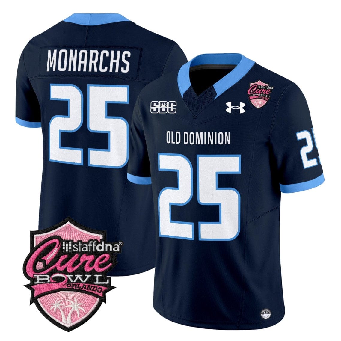 Ke'Travion Hargrove Jersey #18 Old Dominion Monarchs 2025 Cure Bowl Stitched - Image 3