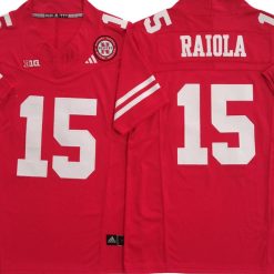 Alternative view of Nebraska Cornhuskers #15 Dylan Raiola Vapor F.U.S.E. Limited Jersey Stitched