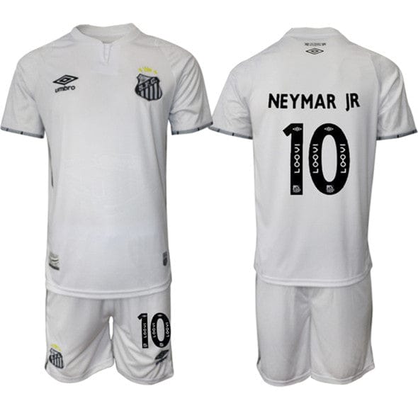 Neymar Jr Jersey #10 Santos F.C. White Home 2025 - 26 Soccer Suit