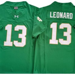 Alternative view of Notre Dame Fighting Irish #13 Riley Leonard Vapor F.U.S.E. Limited Jersey Stitched