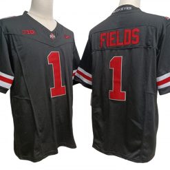 Ohio State Buckeyes #1 Justin Fields Vapor F.U.S.E. Limited Jersey Black