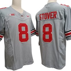 Ohio State Buckeyes #8 Cade Stover Vapor F.U.S.E. Limited Jersey Gray