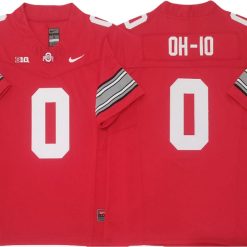 Alternative view of Ohio State Buckeyes #0 OH-IO Vapor F.U.S.E. Limited Jersey Stitched