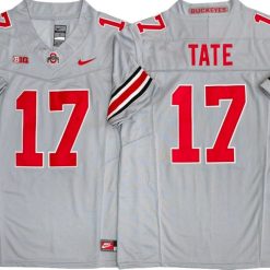 Alternative view of Ohio State Buckeyes #17 Carnell Tate Vapor F.U.S.E. Limited Jersey