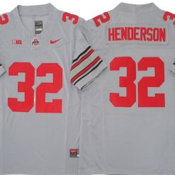 Alternative view of Ohio State Buckeyes #32 TreVeyon Henderson Vapor F.U.S.E. Limited Jersey Stitched