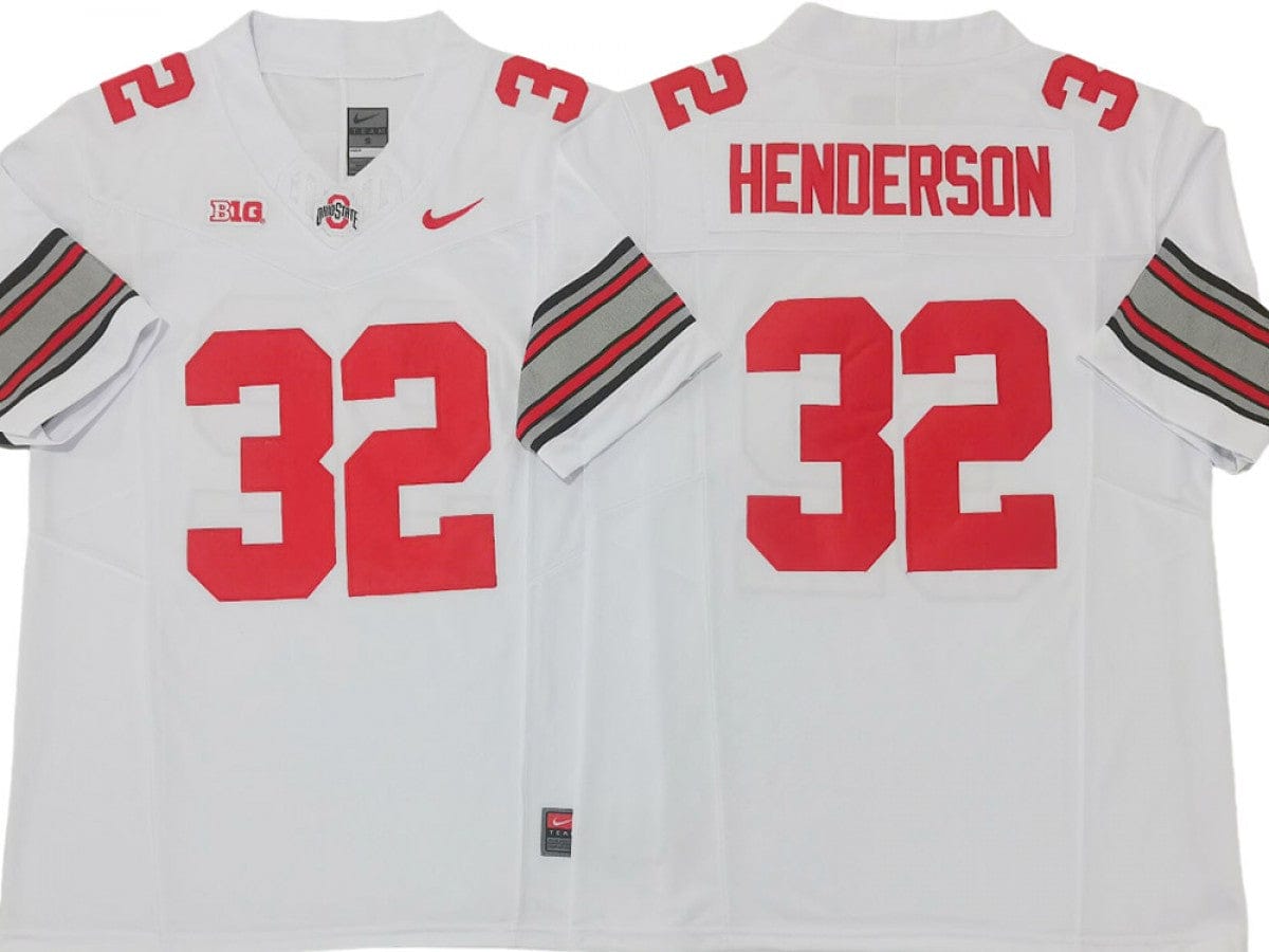 Ohio State Buckeyes #32 TreVeyon Henderson Vapor F.U.S.E. Limited Jersey Stitched - Image 3