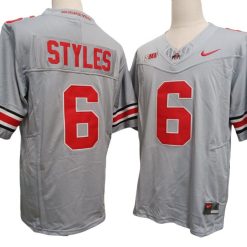 Alternative view of Ohio State Buckeyes #6 Vapor F.U.S.E. Limited Jersey - Sonny Styles
