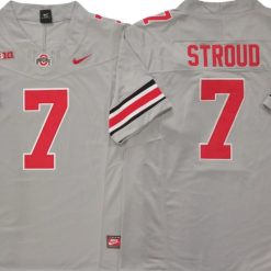 Alternative view of Ohio State Buckeyes #7 C.J. Stroud Vapor F.U.S.E. Limited Jersey Stitched