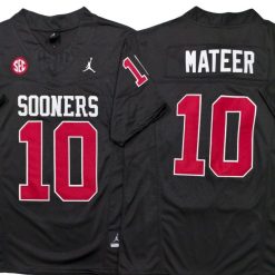 Oklahoma Sooners #10 John Mateer Vapor F.U.S.E. Limited Jersey Red