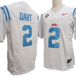 Alternative view of Ole Miss Rebels #2 Jaxson Dart Vapor F.U.S.E. Limited Jersey