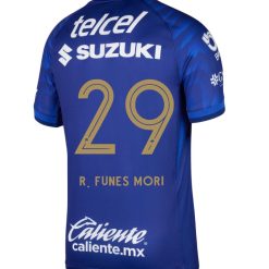 Alternative view of Pumas UNAM 2025-26 R. FUNES MORI 29 Away Jersey – Azul Marino