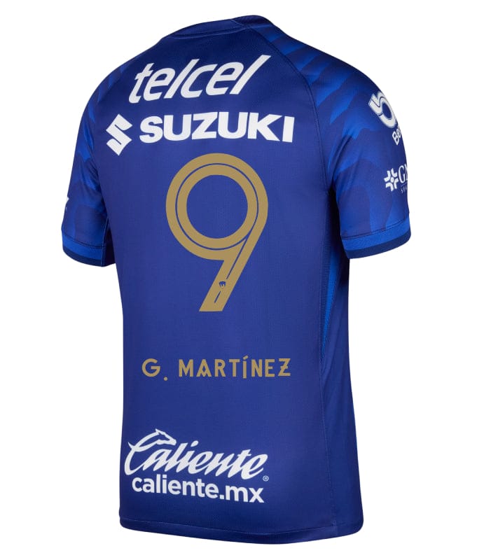 Pumas UNAM 2025-26 G. MARTÍNEZ 9 Away Jersey – Azul Marino - Image 2