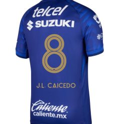 Pumas UNAM 2025-26 J.L. CAICEDO 8 Away Jersey – Azul Marino