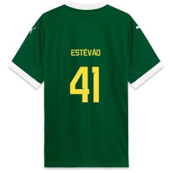 Palmeiras ESTEVAO 41 Home 2025-26 Jersey – Green