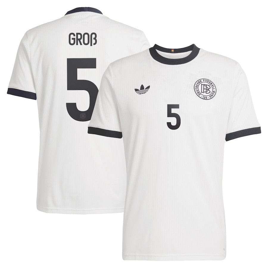 Pascal Groß 5 Germany National Team 125th Anniversary Men Jersey – White