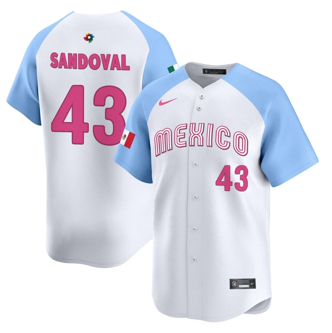 Patrick Sandoval Jersey #43 Projected Team Mexico World Baseball Classic 2023 Style 2026 Roster