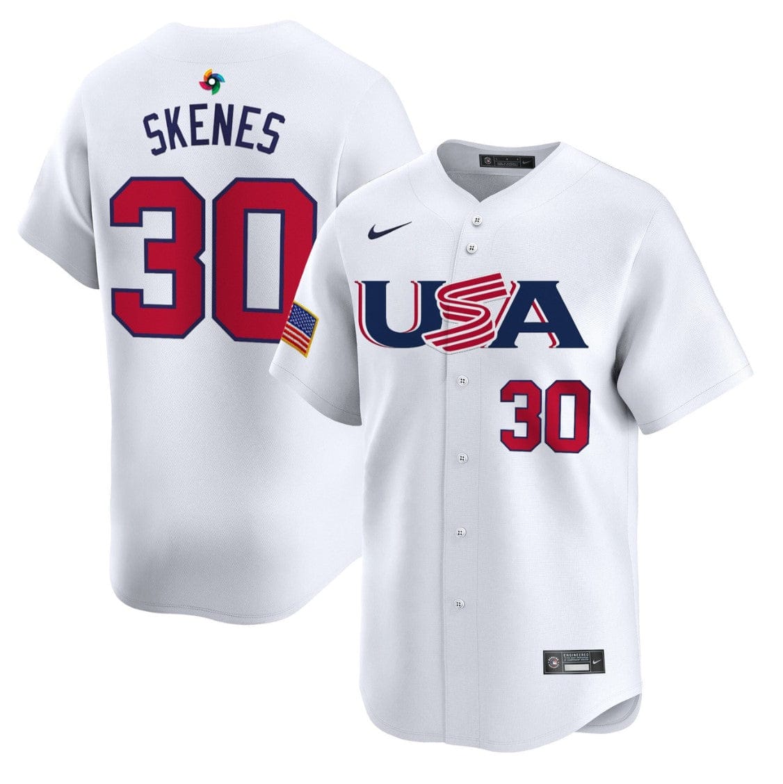 Paul Skenes Jersey #30 Projected Team USA World Baseball Classic 2023 Style 2026 Roster - Image 3