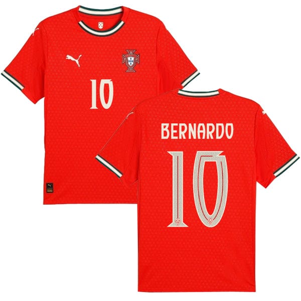 Portugal 2025 Home Bernardo #10 Jersey