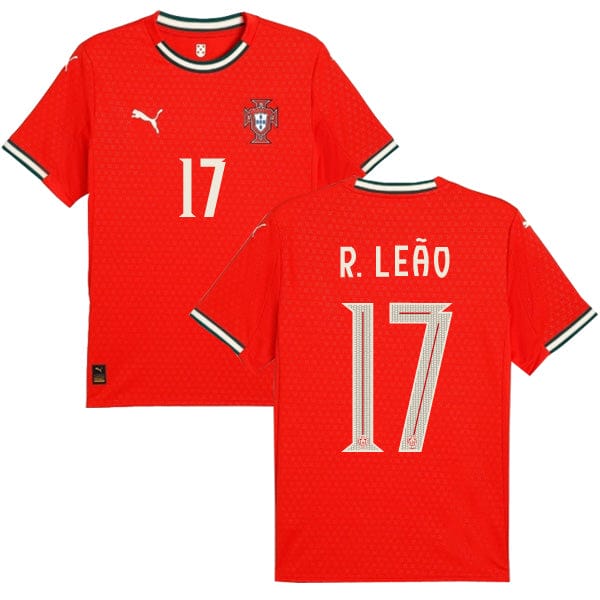 Portugal 2025 Home R. Leao #17 Jersey